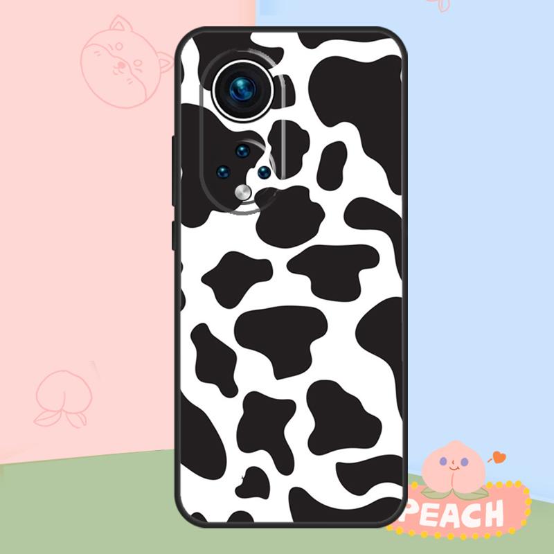 White Black Cow Print Case For Honor Magic 8 6 7 Pro Honor 400 200 70 90 Lite X8b X8c X9a X9b X9c X9d Win RT Cover