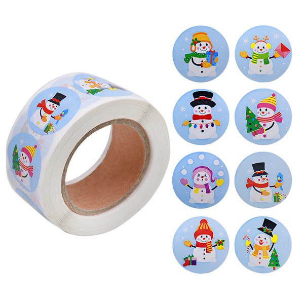 Рулон рождественских этикеток