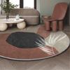 Nordic Round Carpet Гостиная Ковры Декор Спальня Комод Коврик Круглый Напольный Коврик Спальня Корзина Стол Вращающийся Кресло Ковры