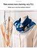 2026 Mulberry Silk Square Scarf: High-End Printed Necktie Shawl Gift for Elders