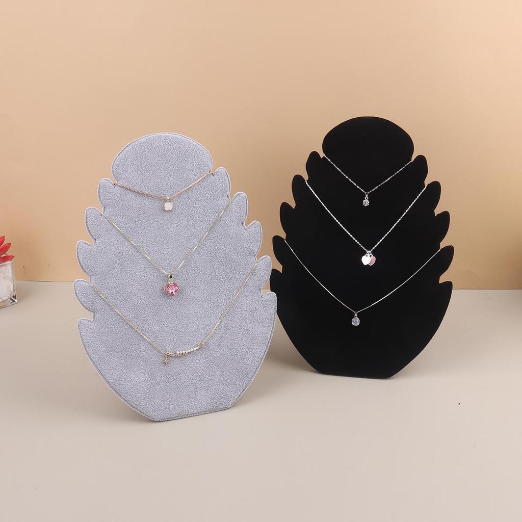 Черный Vevlet ожерелье кулон дисплей доска для хранения стенд ювелирный органайзер держатель стеллаж