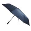 Komiya Shoten Large Automatic Opening and Closing 65cm Folding Umbrella for Men Durable Fiberglass Super Water Repellent Teflon Safety Pinstripe