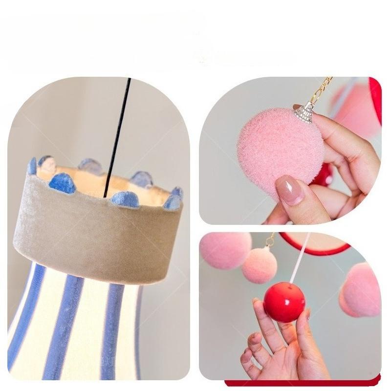 Оригинальный дизайн: Цирковой ретро подвесной светильник, тканевый светильник для спальни, мечтательный светильник для детской комнаты