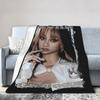KATSEYE Megan Kpop Y2K Group Blankets Flannel Spring Autumn  Breathable Lightweight Throw Blanket for Bed Couch Plush Thin Quilt