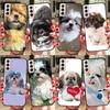 Чехол для щенков Ши-тцу для Samsung Galaxy S22 Ultra S8 S9 S10 Note 10 Plus Note 20 S21 Ultra S20 FE