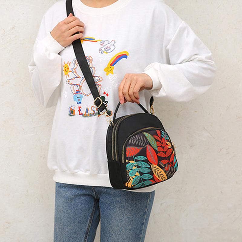 Three-purpose Ladies Shoulder Multi-Purpose Mini Small Backpack Oxford Cloth Messenger Bag