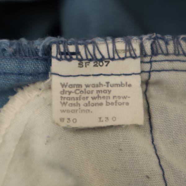 Levi's 70-е 684 Расклешенные вельветовые брюки w30 Синие Мужские Б/У