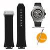 ONE17x27мм Силиконовый ремешок для часов Hublot Big Bang Classic Fusion Выступающий резиновый ремешок Инструменты Ремешок 27*17мм Черный Синий СерыйMN