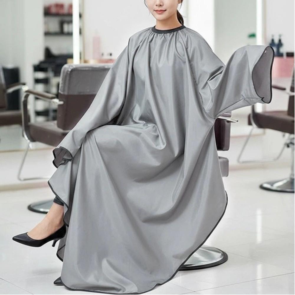 Waterproof Hair Cut Cape Hair Cutting Salon Cape Professional Sleeved Barber Apron Barbershop