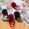 Сетка Органза Цветок Розы DIY Нашивки на Одежду Ретро Цветок на Грудь Аксессуары для Заколок