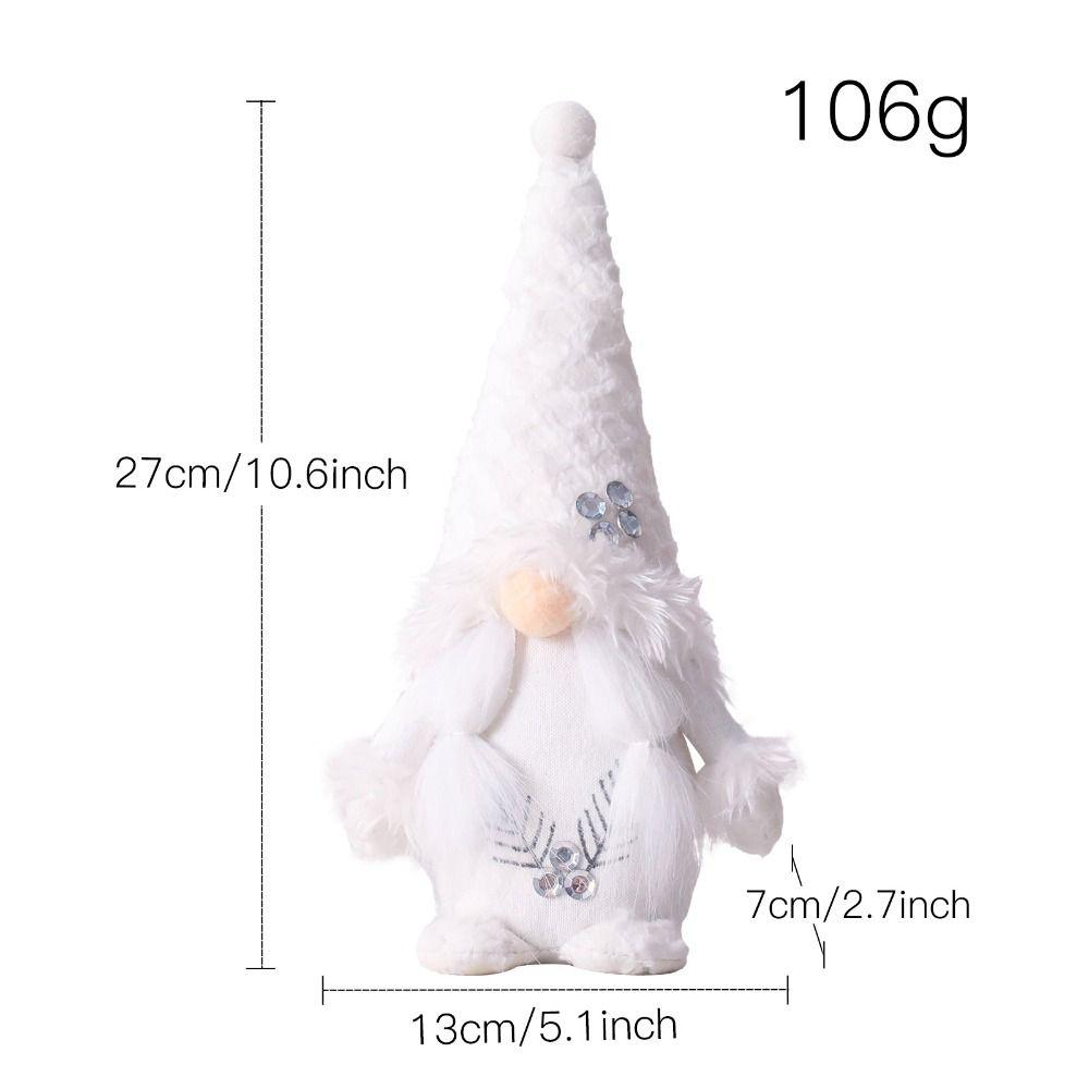 Soft Xmas Navidad Gifts Dwarf Cristmas Ornament Plush Christmas Faceless Doll  Home