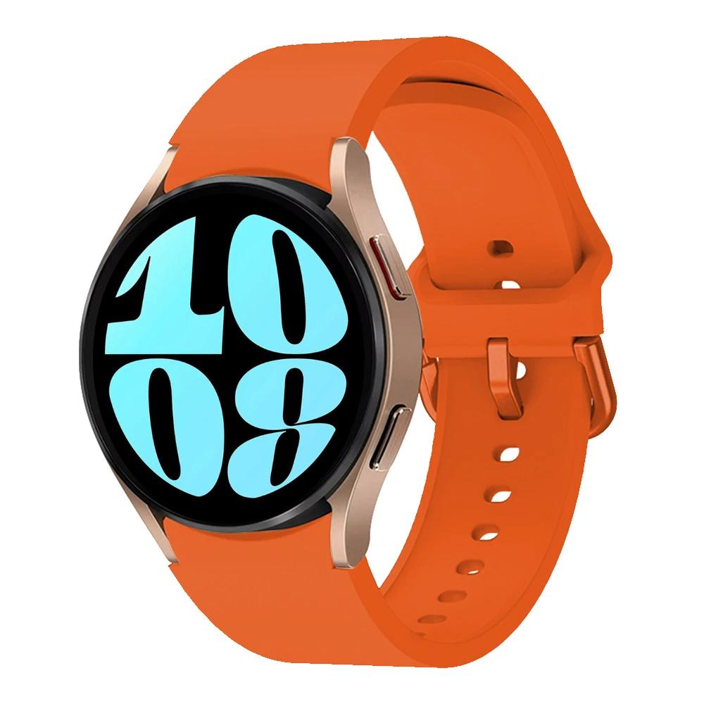 Силиконовый ремешок без зазоров для Samsung Galaxy Watch 7/6/5/4 44мм 40мм 5Pro 45мм Браслет Galaxy 6 Classic 47мм 43мм 46мм Correa