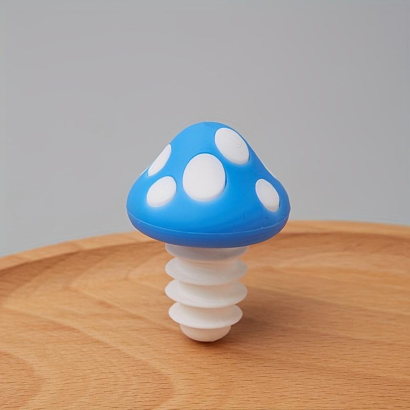 Цветные грибковые пробки для винных бутылок, Яркие силиконовые пробки с игривыми дизайнами, Идеально подходят для бутылок красного вина, масла и уксуса