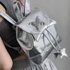 Нишевая модная универсальная сумка-ведро с цепочкой 2024 года, новый рюкзак Xiaoxiangfeng, серебряный рюкзак премиум-класса
