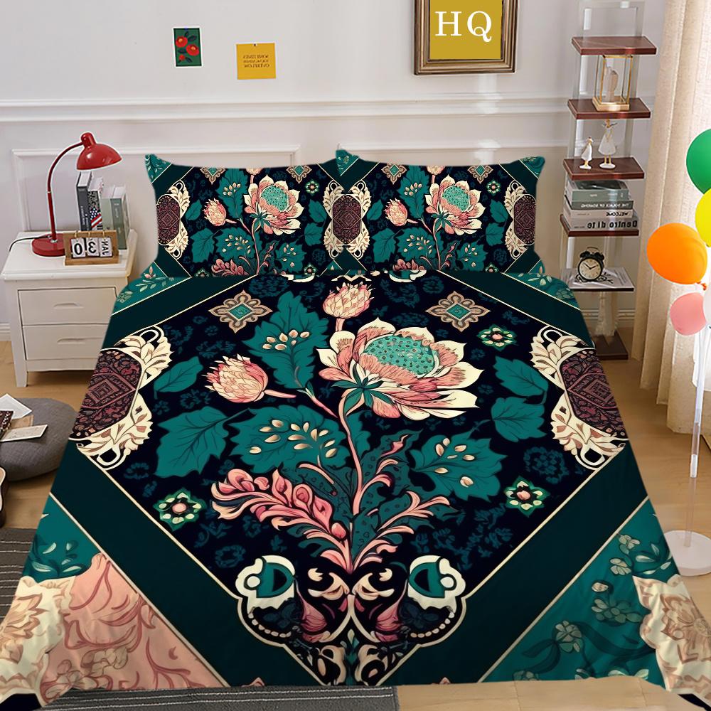 Комплект постельного белья высокого качества с принтом пейсли, детское покрывало, двойной размер, полиэстер, домашний текстиль