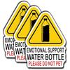 Emotional Support Water Bottle Please Do Not Pet Sticker Gifts Camping Stickers Funny Decals Waterproof Vinyl for 3Inch