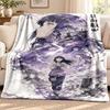 Hyuga Hinata Blanket Flannel Blanket Soft Cozy Plush Throw for Sofa Bed Lightweight Home Decoration Outdoor Camping