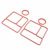 2 Pack Lid Sealing Gasket for Omiebox Silicone Leakproof Lunch Box Airtight Food Container Gasket Replacement