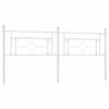 VidaXL Tête de lit métal blanc 200 cm 374426