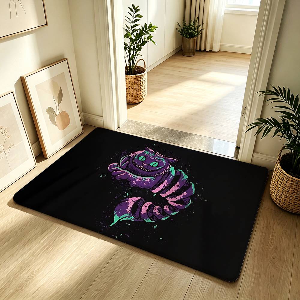Anime C-cheshire-cat Cute Carpet Bathroom Anti-slip Mat Door Mat Home Decoration Mat Entrance Door Mat Scratch-resistant DoorMat