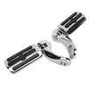 2 Pcs Motorcycle Highway Foot Pegs Chrome Adjustable Comfortable Motorcycle Foot Pegs Footrest Highway Foot Pegs for Davidson (Short Type)