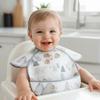 Sleeveless Design Feeding Bib Reusable Fabric Full Body Cover Bib  Toddler Feeding