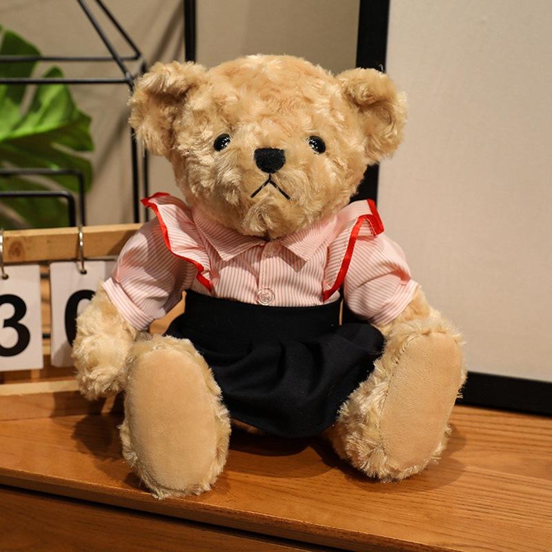 Cartoon Couple Dressed Bear Teddy Bear Doll Plush Toy Hug Bear Doll Girl Soothing Doll