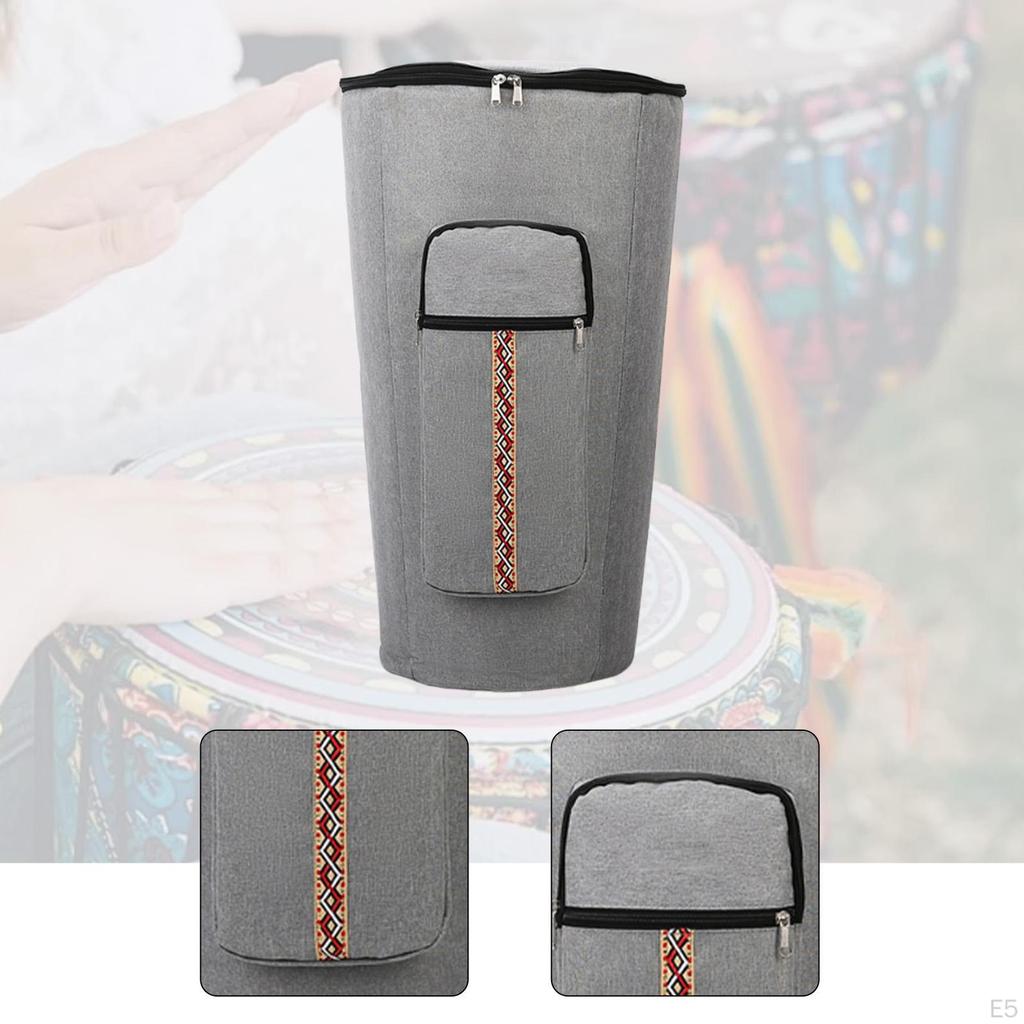 Bag African Drum Adjustable Shoulder Straps Dustproof Waterproof Oxford Cloth Backpack