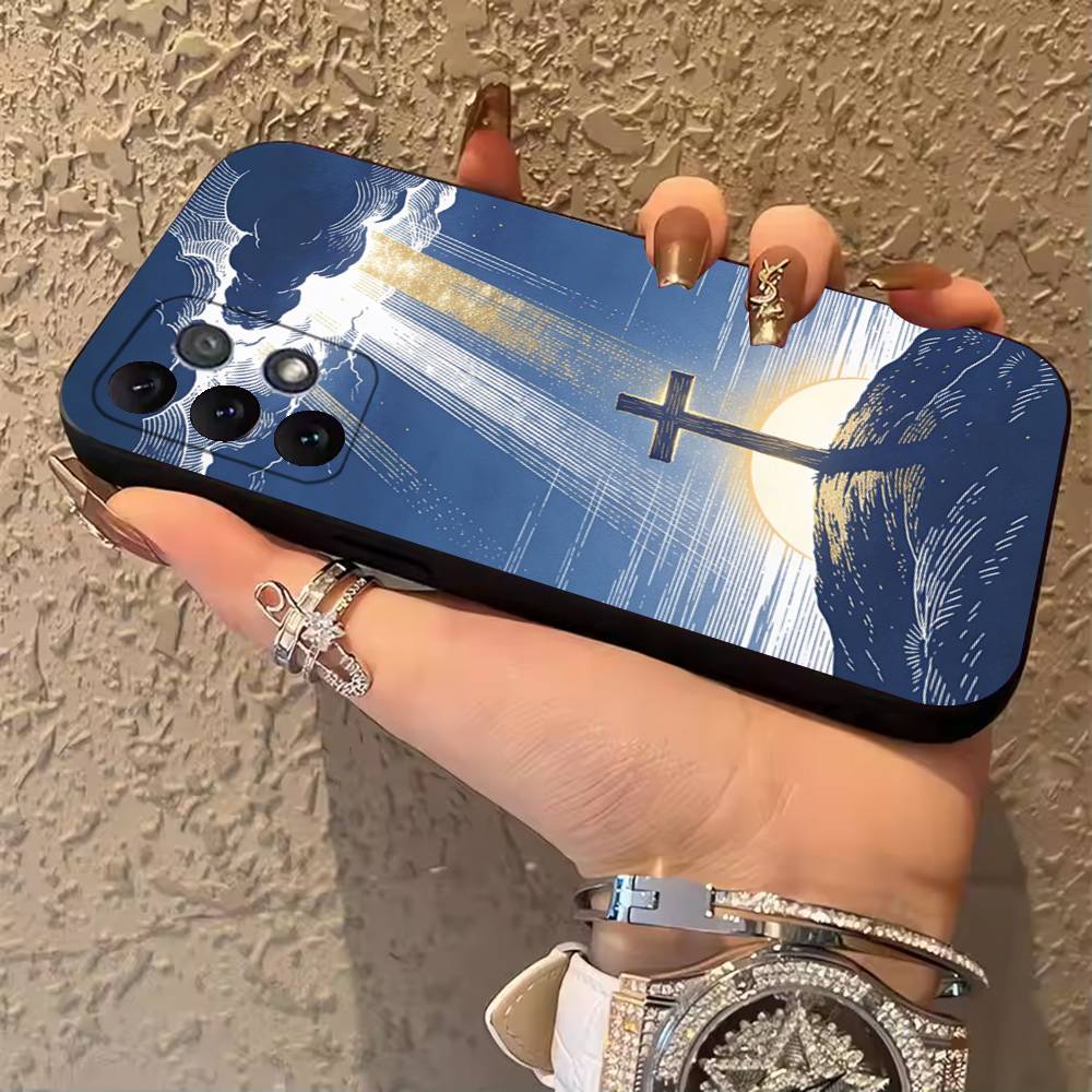 The Cross Phone Case for Samsung Galaxy A20,21s,22,31,32,52,71,80,A91,5G Colorful Cover Smartphone Pretty