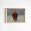 Dreamy Nordic Winter Vintage Christmas Poster Santa Reindeer Holiday Modern Prints Canvas Painting Wall Picture Home Room Decor