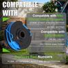 Poweka MGT430 Strimmer Spool Compatible with Mac Allister Replace GT2836, GT3037, GTB2-600, MGTP430, MGT600, MGTP600 Strimmer Line Pack of 3