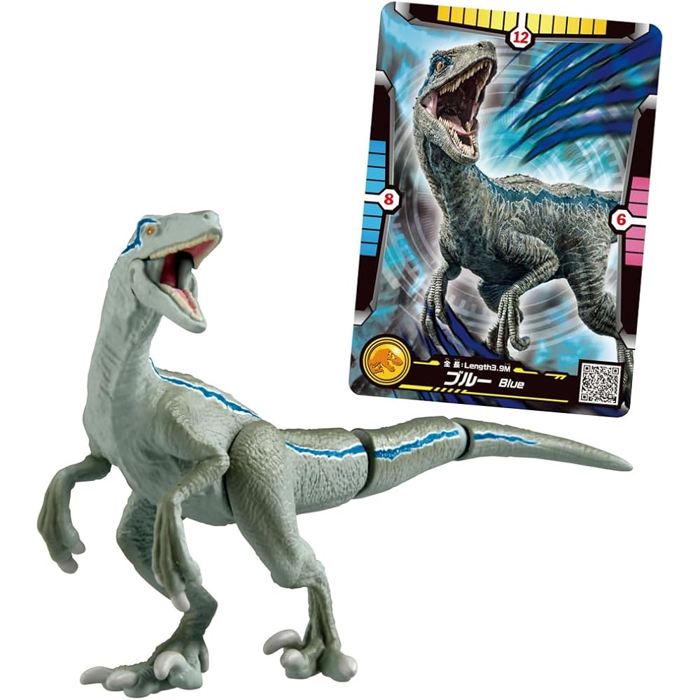 Takara Tomy Ania Мир Юрского Периода Синий Динозавр Игрушка с Карточкой для Битв для Детей от 3 Лет
