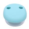 2 in 1 Snack Finger Container Silicone Finger Lid Portable Leakproof Hands Free Snack Container Blue