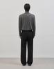 WORK ON BODY OFF Rested Semi-Overfit Mock Neck Knit [Charcoal]