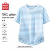 MINISO Women's Striped Short-Sleeve T-Shirt
