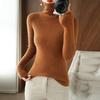 Женская зимняя одежда Топы Блузки Шерстяные Длинные рукава Трикотаж Водолазка Свитер Майки для женщин
