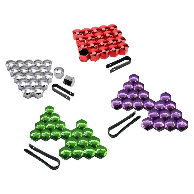 20x Car Wheel Nut Caps Covers Wheel Rim Cover Clip Removal Tool Decorative Bolt