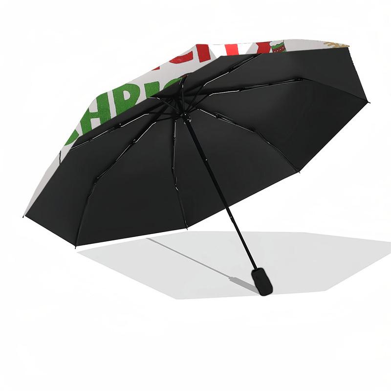 1pc Christmas Gnomes Decorative Sign Umbrella with Plastic Handle,Suitable for All Seasons Home Travel Outdoor UmbrellaDD208