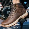 Модные Теплые Мужские Зимние Ботинки Большого Размера Мужские Ботинки Мех Плюш Снежные Водонепроницаемые Зимние Ботинки для Мужчин Высокие Уличные Ботинки