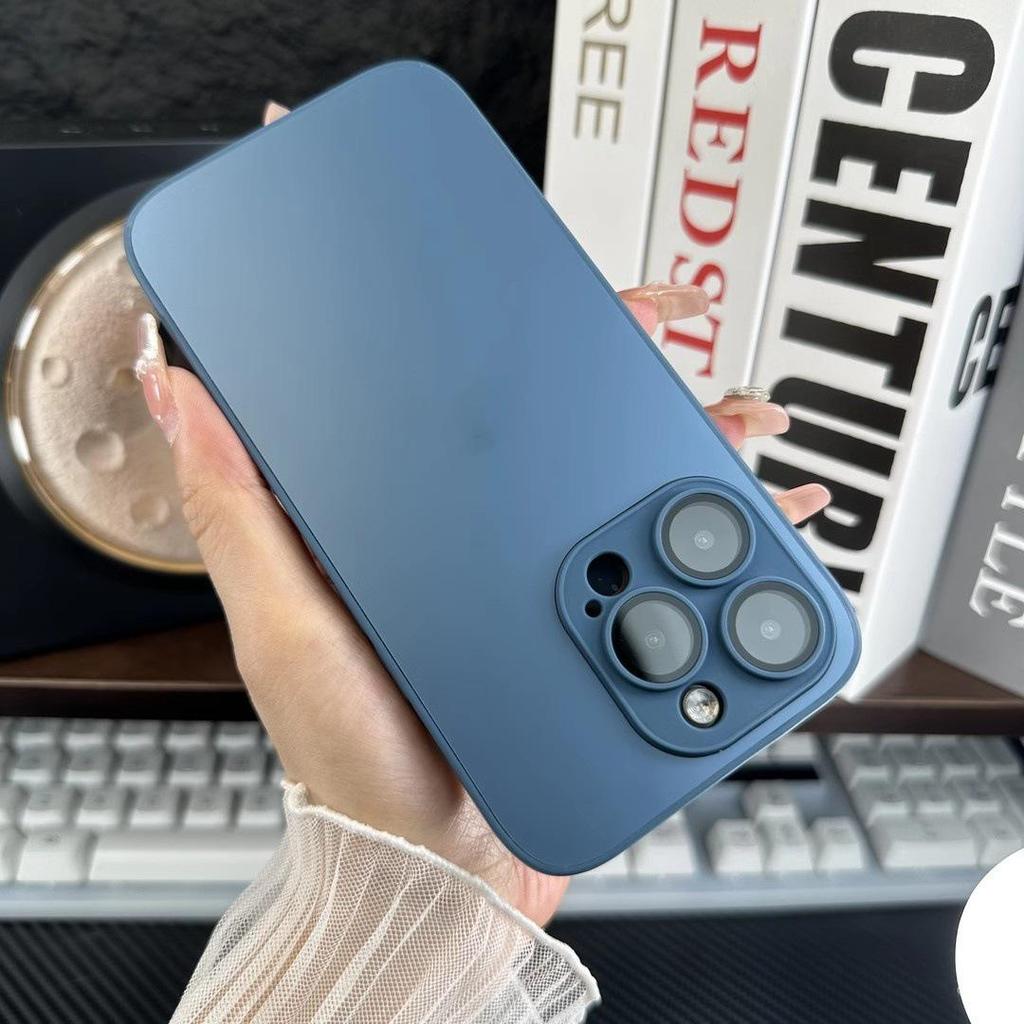 AG Нано-матовый чехол для iPhone17ProMax с 16 защитными пленками на все объективы и защитой мягкого края