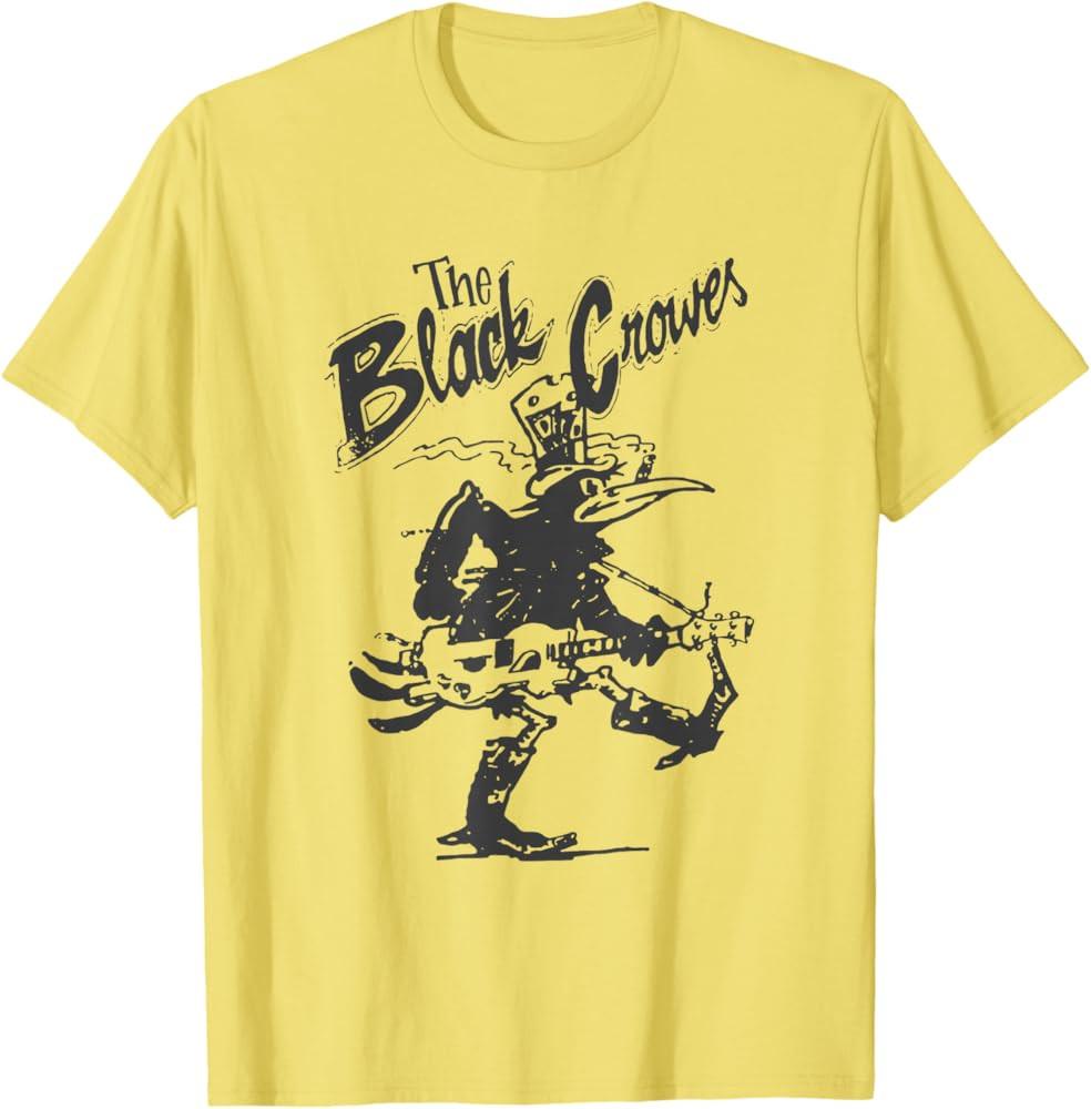 NEW The Black Crowes Band Play Guitar T Shirt S-5XL Cotton Yellow C282 Unisex T-Shirt