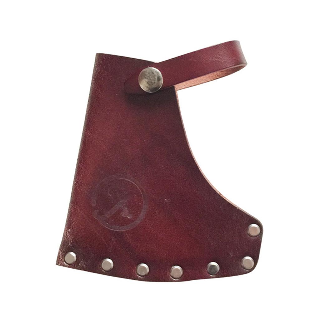 Portable Leather Axes Heads Sheaths Protectors Case Light Weight Camping Axes Heads Sheaths Bag for Outdoor Work