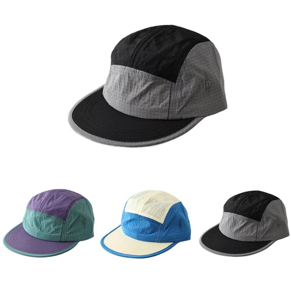 Japanese Style Sunshade Cap 5-Panel Snapback Hats Casual Sun Visor Cap Unisex