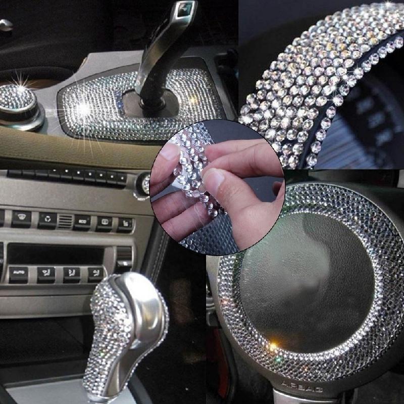 Art Diamond Self Adhesive Stickers Beauty S Rhinestones Car Decor Decal Styling Accessories