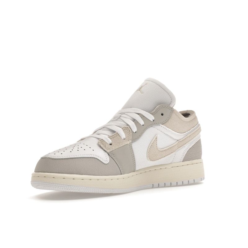 Кроссовки Air Jordan 1 Low SE Craft FB9139-002 для больших детей, кожаные, низкие