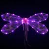 Сверкающие крылья феи со светодиодной подсветкой, аксессуары для костюмов девочек для косплея, вечеринок, переодеваний