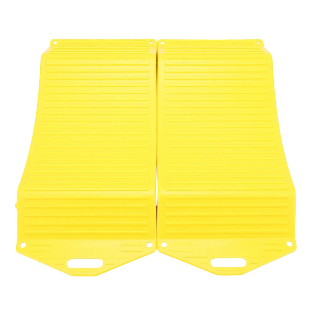 1 Pair Wheel Tire Saver Ramps Anti Slip Pad All Season Durability HDPE for Sports Cars SUVs Campers Trailers Trucks RVs