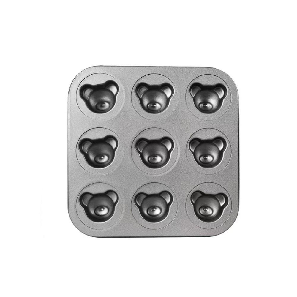 Non-stick Bear Madeleine Cake Baking Pan 4/6/9 Cavities Bread Mold Muffin Cakes Mold  Pudding