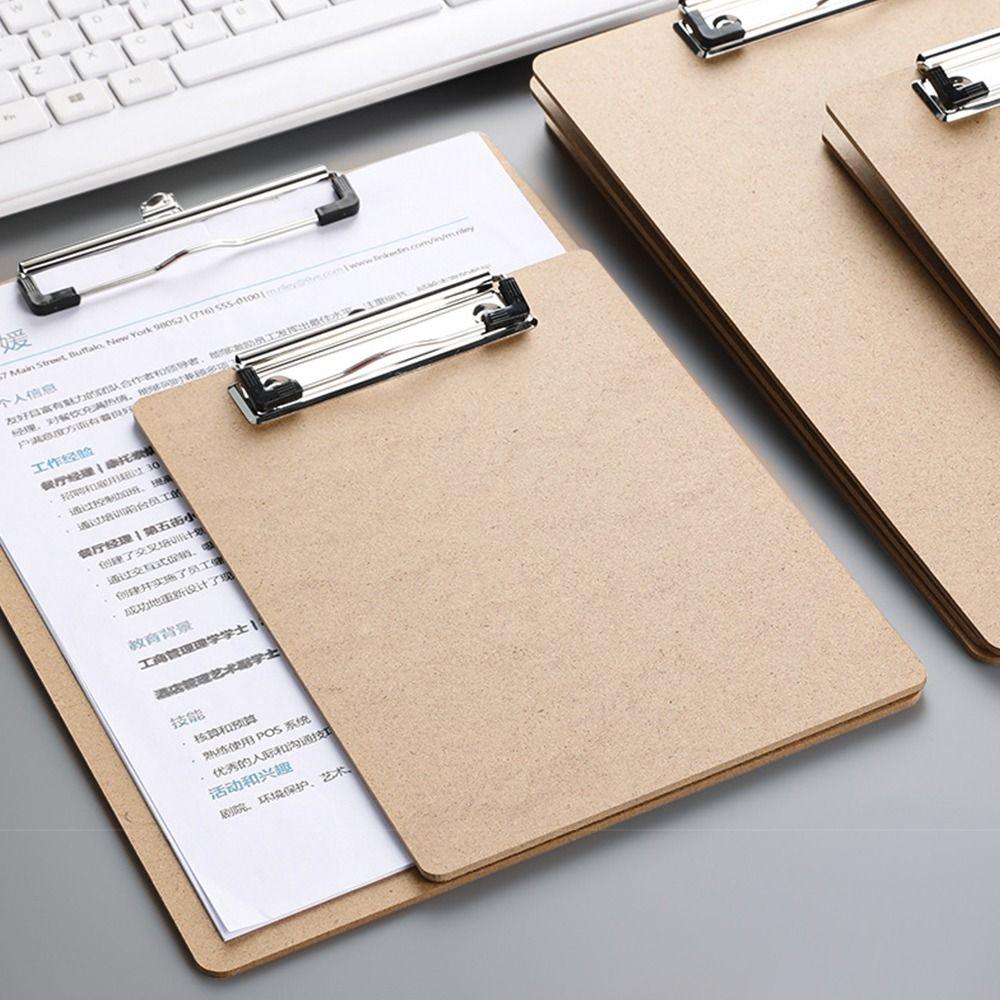 Wood Board Writting Pad Wood Storage Folder Durable Clipboards  Restaurant