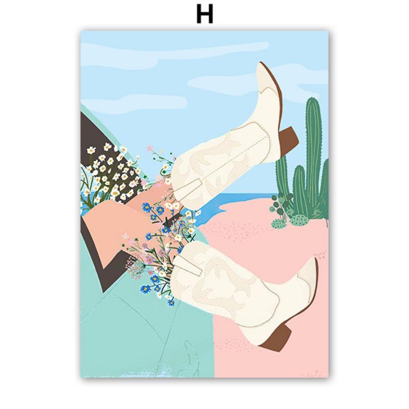 Ретро Цветы Фруктовая Ваза Галерея Красочный Фанки Постеры и Принты Простой Настенный Арт Холст Картина Картинки Для Декора Гостиной